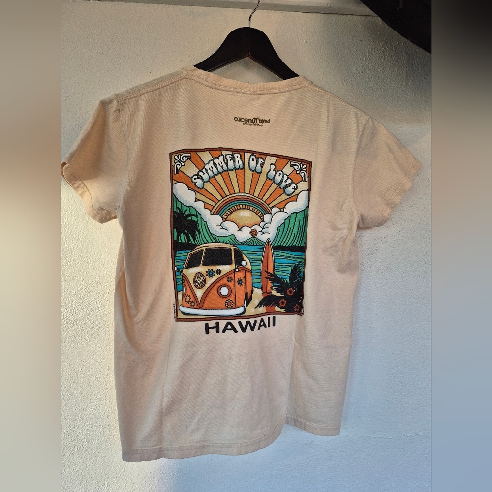 Vintage Cotton Crazy Shirt VW Hawaii Summer Of Love Small